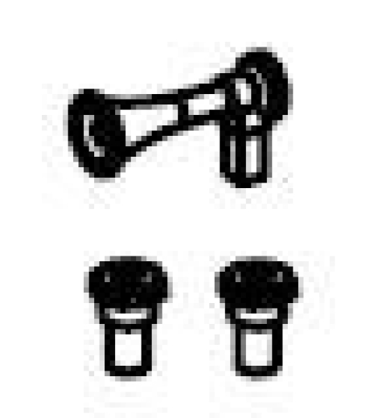 TT Piko Ersatzteile D DR Diesellokomotive TGK2, 2A, Ep.IV, gelb, Hupe, Tankstutzen, etc........................