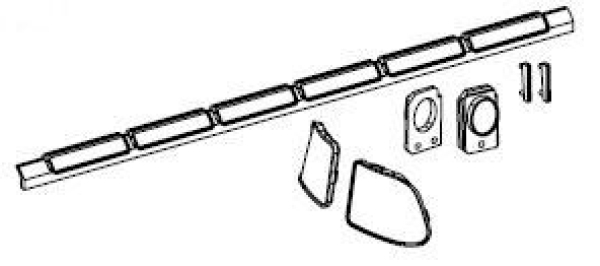 TT Piko Ersatzteile CZ CSD Elektrotriebwagen BR S240, 4A, Ep.VI, blau, Cargo, Fenster, etc.....................