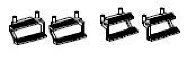 TT Piko Ersatzteile D DR Reisezugwagen Kl.2, 4A, Ep.IV, grün, Trittstufen rechts/ links, etc.................