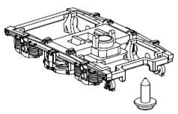 H0 Piko Ersatzteile D DR Reisezugwagen Kl.2, grün, 4A, Ep.IV, Drehgestell, Bremsgetänge St.4, Schraube, etc.........