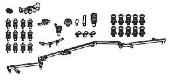 TT Piko Ersatzteile PL PKP Elektrolokomotive EU46, Vectron, blau, 4A, Ep.VI, Isolatoren, Hupe, Antennen, Dachleitungen, etc.........................