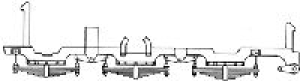 H0 Piko Ersatzteile D KsStEb, Dampflokomotive XII H² 3705, ( BR 38 ), 2C, Ep.I, grün, Bodenplatte, etc...................