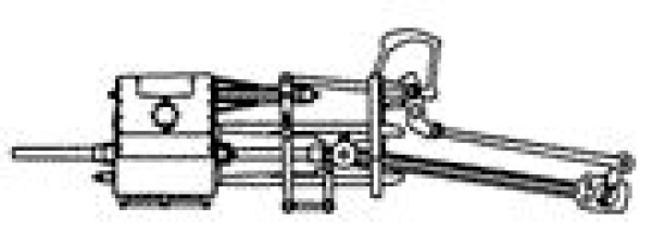 H0 Piko Ersatzteile D DR Dampflokomotive BR 94 2087, E, Ep.III, St. Träger vollständig links mit Zylinder, etc................