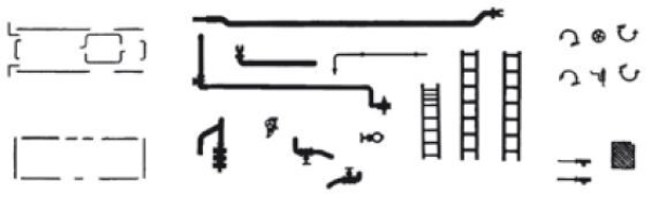 H0 Piko Ersatzteile D DR Dampflokomotive BR 95 0036- 4, Öl, 1E1, Ep.IV, Satz Zurüstteile komplett, etc.....................