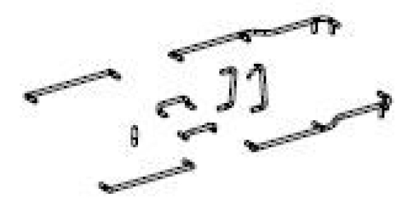 H0 Piko Ersatzteile D DB Dampflokomotive BR 78 134, 2C2, Ep.III, Handstangen Führerhaus, etc.............