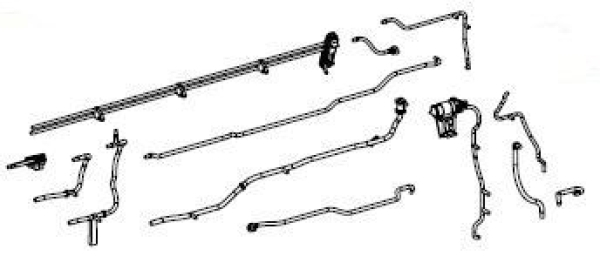 H0 Piko Ersatzteile D DR Dampflokomotive BR 83 1027- 8, 1D2, Ep.IV, Kesselleitungen links, etc............