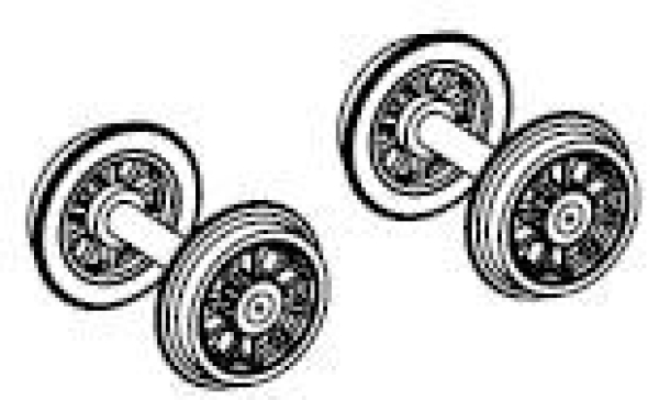 H0 Piko Ersatzteile A ÖBB Dampflokomotive BR 693 324, 1D1, Ep.III,  Radsatz Vorläufer St.2, DC, etc...........