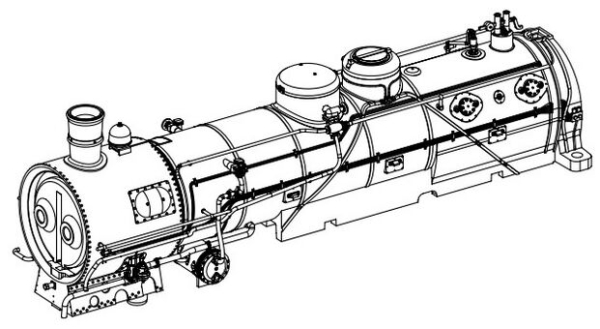 H0 Piko Ersatzteile D DRG Dampflokomotive BR 93 077, 1D1, Ep.II, Kessel, komplett, ohne Rauchkammertür, etc.........