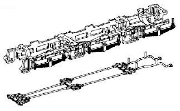 H0 Piko Ersatzteile D DB Dampflokomotive BR 03 088- 2, 2C1, Ep.IV, Bremsfederpaket mit Gestänge, etc............