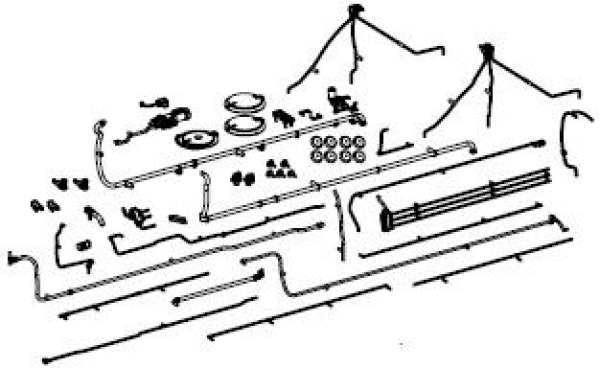 H0 Piko Ersatzteile D DB Dampflokomotive BR 03 275, 2C1, Ep.III, Anbauteile Kessel, etc..........