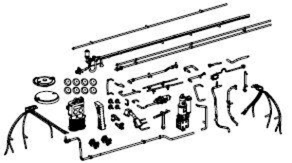 H0 Piko Ersatzteile D DB Dampflokomotive BR 62 002, 2C2, Ep.III, Anbauteile Kessel, etc...........