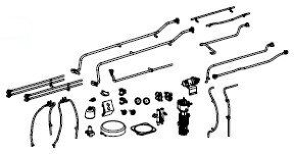 H0 Piko Ersatzteile D DB Dampflokomotive BR 91 1595, 1C, Ep.III, Anbauteile Kessel, etc.........................