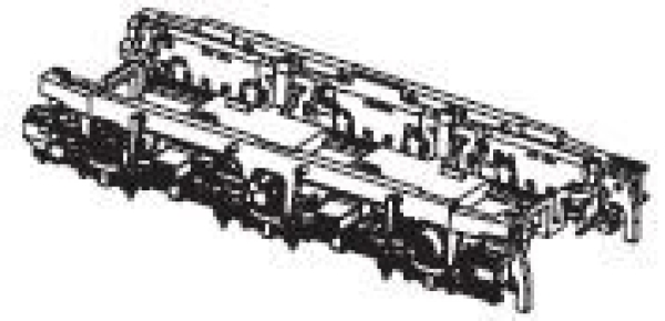 H0 Piko Ersatzteile A ÖBB Elektrolokomotive BR 1110.5, 6A, Ep.IV, Drehgestell mit Kleinteilen, rechts, etc...... ....