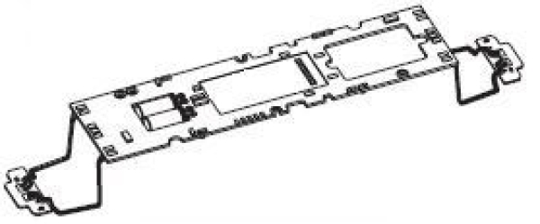 H0 Piko Ersatzteile A ÖBB Elektrolokomotive BR 1018 ..., Ep.IV, L= 194mm, Hauptplatine mit Beleuchtungsplatine + Kabel, etc..........