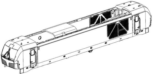 H0 Piko Ersatzteile CD Elektro- Diesellokomotive BR 248 ..., Cargo, " Dual Mode ", 4A, Ep.VI, Gehäuse komplett, etc.........