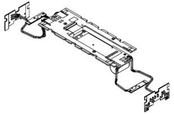 H0 Piko Ersatzteile D DR Elektrolokomotive E 44 124, Ep.III, grün, Hauptplatine mit Beleuchtungsplatine+ Kabel, etc......... -