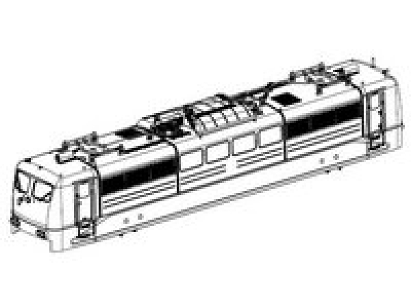H0 Piko Ersatzteile D DB Elektrolokomotive BR 151 043- 7, Co´Co, Ep.IV, grün, Gehäuse komplett, ohne Stromabnehmer, etc......................