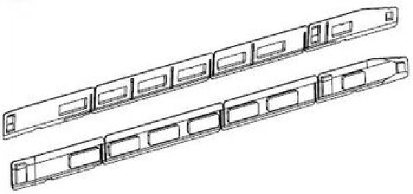 H0 Piko Ersatzteile D DB Elektro ICE BR 412, 4A, Ep.VI, Fenster Endwagen rechts+ links, etc............