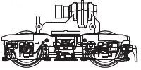 H0 Piko Ersatzteile D DB Elektrolokomotive E 41 074, Ep.III, Bo´Bo´, grün, Getriebe, vorne komplett, AC, etc...........