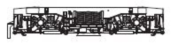 H0 Piko Ersatzteile D DR Elektrolokomotive BR 112 101- 1, 4A, Ep.V, rot, Drehgestell mit Kleinteilen vorne DC, etc...... ....