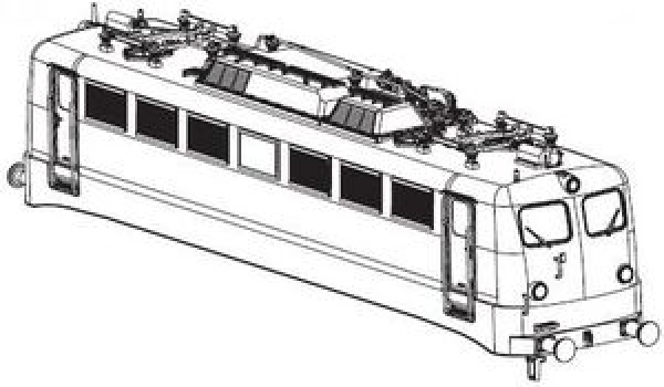 H0 Piko Ersatzteile D DB Elektrolokomotive E 40 497, 4A, Ep.III, grün, Gehäuse, komplett, ohne Stromabnehmer, etc...... ....