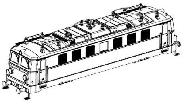 H0 Piko Ersatzteile A ÖBB Elektrolokomotive Rh 1041, 4A, Ep.III, grün, Gehäuse komplett, ohne Stromabnehmer, etc........