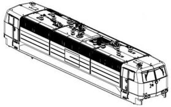 H0 Piko Ersatzteile D DB Elektrolokomotive BR 181.2, 4A, Ep.VI, blau, Gehäuse komplett, etc.......