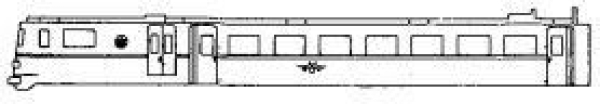 H0 Piko Ersatzteile A ÖBB Dieseltriebwagen " Blauer Blitz ", 5045.12, 4A, 2teilig, Wagenkasten VT dekoriert, etc...... -