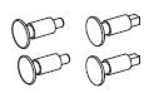 TT Piko Ersatzteile D DR Diesellokomotive V 15, 2A, Ep.III, blau, Puffer, 4teilig, etc................