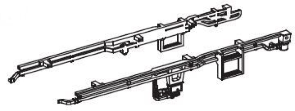 TT Piko Ersatzteile D DR Diesellokomotive BR 105 078- 0, 4A, Ep.IV, Seitenblenden rechts und links, etc.............