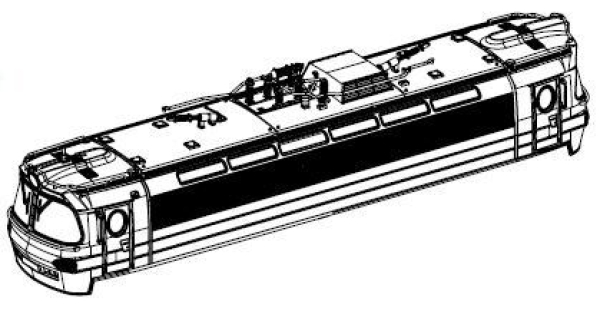 TT Piko Ersatzteile Elektrolokomotive, Gehäuse komplett, etc................