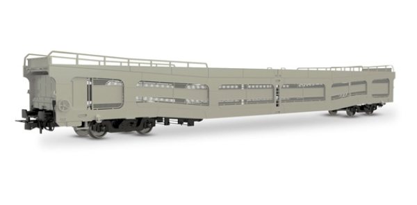 H0 E RENFE Autotransportwagen DDMA, 4A, Ep.IV, grau, etc............................................................