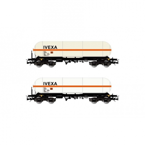 H0 E RENFE Kesselwagen Set 2x, Zags, 4A, Ep.V- VI, " IVEXA ", etc.....................