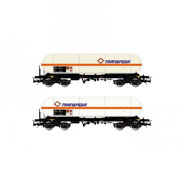 H0 E RENFE Kesselwagen Set 2x, Zags, 4A, Ep.V- VI, " Transfesa ", etc..........................