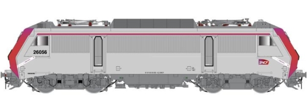 H0 F SNCF Elektrolokomotive BB 26056, 4A, Ep.VI, grau- rot, " Technicentre Industriel Quillins ", Sound, etc..............................................