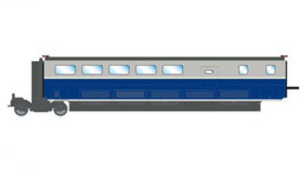 H0 F SNCF Zwischenwagen TGV Euroduplex, Bar,  4A, Ep.VI, silber/ blau, etc...........