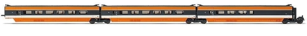 H0 F SNCF TGV Sud- Est, Ergänzungs- Set 3teilig, 4A, Ep.V, orange, etc.....................