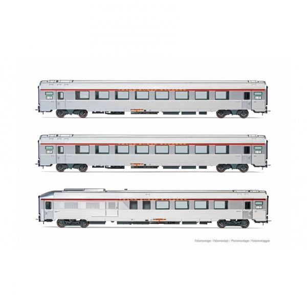 H0 F SNCF Reisezugwagen Set 3x, 4A, Ep.IV,  " TEE ´Arbalete ", etc........................