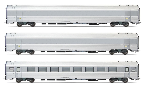 H0 F SNCF Reisezugwagen Set 3x, Expo Train, 1/ 2, 4A, Ep.VI, etc.......................