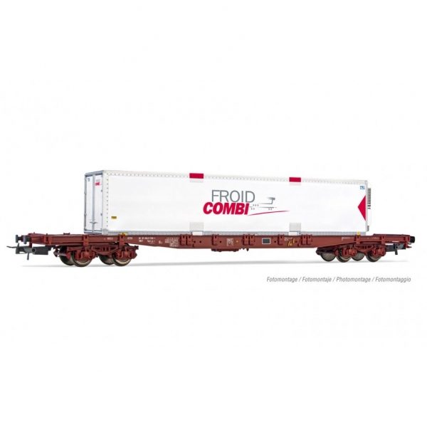 H0 F SNCF Containertragwagen Sgss, bel., 4A, Ep. V- VI, " Froidcombi ", etc..............