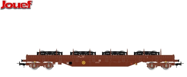 H0 F SNCF Flachwagen bel. mit Drehgestellen, Typ Res, 4A, Ep.V braun, etc.............................................. H0 F SNCF Flachwagen bel. mit Drehgestellen, Typ Res, 4A, Ep.V braun, etc..............................................