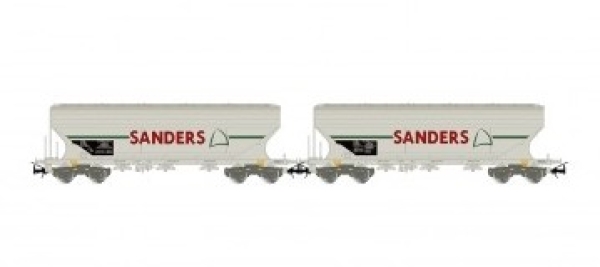 H0 F SNCF Getriedesilowagen Set 2x, 4A, Ep.V, " SANDERS ", grau, etc...................................................... H0 F SNCF Getriedesilowagen Set 2x, 4A, Ep.V, " SANDERS ", grau, etc......................................................