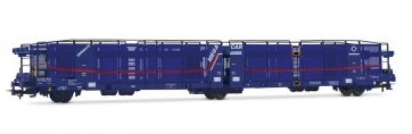 H0 F Transfesa Autotransportwagen, 3A, " Mega Car Cattier ", Ep.VI, blau, etc..............