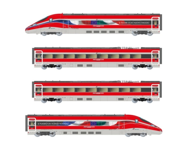 N I FS Hochgeschwindigkeitszug, 4teilig, 4A, Ep.VI, L=632mm, " Frecciarossa 1000 ", Sound, etc...........................................