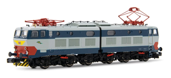 N I FS Elektrolokomotive R 656, Baureihe 2, 6A, Ep.V, Seitendämpfern, blau- grau, R= 192mm, L= 114mm, etc......................................