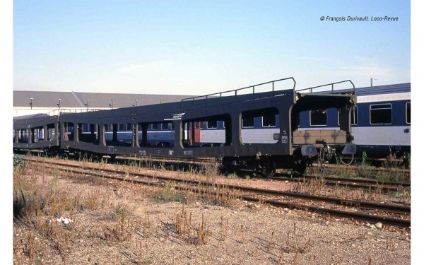 N F SNCF Autotransportwagen Set 2x, DD DEV, 4A, Ep.V, L= 330mm, etc........................