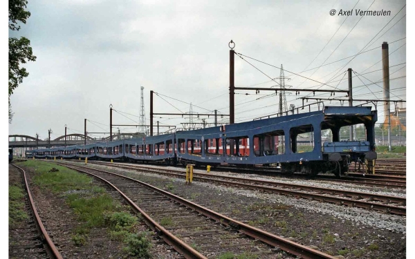 N B SNCB Autotransportwagen Set 2x, DD DEV, 4A, Ep.IV- V, L= 330mm,  etc......................