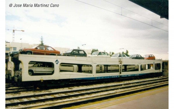 N E RENFE Autotransportwagen Set 2x, DDMA, 4A, Ep.IV, L= 330mm, etc........................