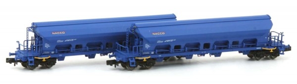 N D NACCO  Schwenkdachwagen- Set 2x,  Tads, bel., 4A, L=239, Ep.VI , blau, etc....................