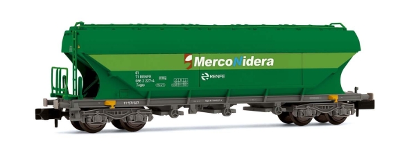 N E RENFE Schwenkdachwagen, TT5, 4A, Ep. V, grün, " MERCONIDERA  ", etc.....................